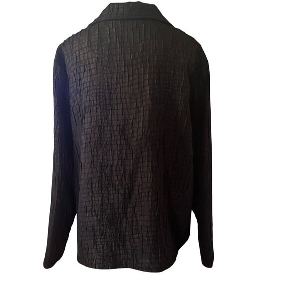 City Blues by Koret black crepe jacket size XL - Picture 2 of 7